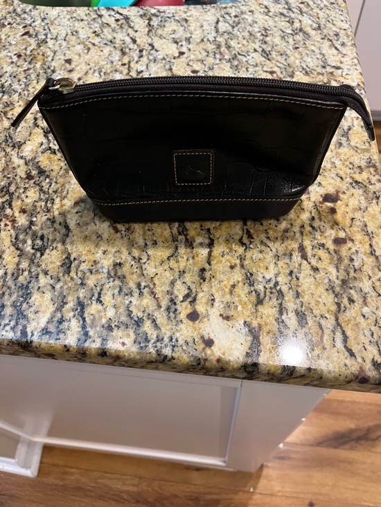 EUC Authentic Dooney&Bourke Belvedere Croc Embossed Leather Hobo Handbag & Pouch - Picture 7 of 9